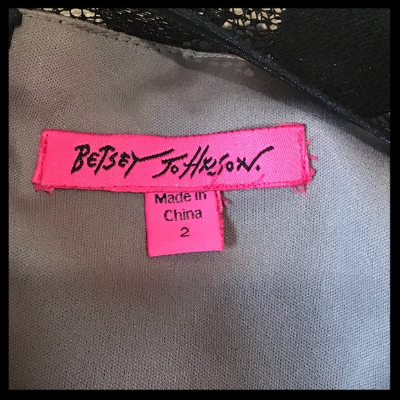 Betsey Johnson Lace Overlay Polka Dot Dress - Picture 5 of 5